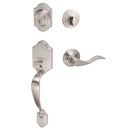 Sure-Loc Hardware Sure-Loc Hardware Coral Handleset, Snowbird handleset trim, Satin Nickel, Right Hand CR507-SB RH 15